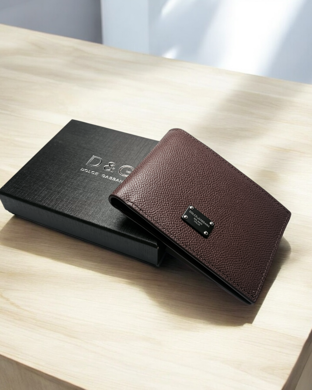 Premium D & G Logo Wallet - Brown