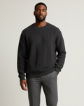 Premium Men's Fleece Sweater - Dark Grey