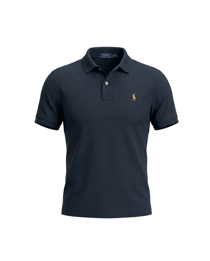 Premium Multi Pony Jersey Polo - Navy Blue