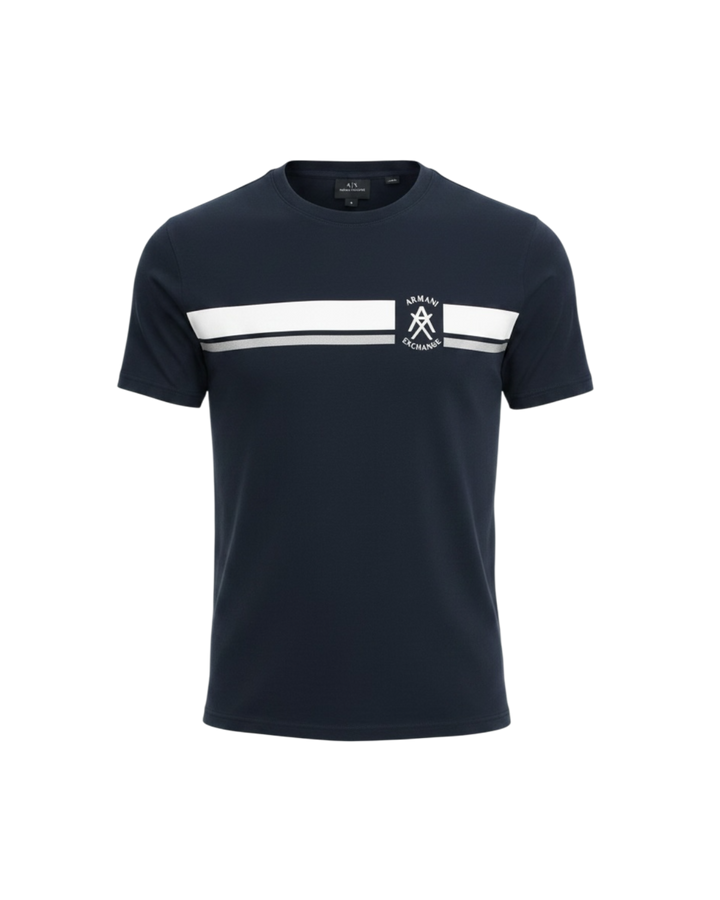 Men's A-X Iconic T Shirt - Navy Blue