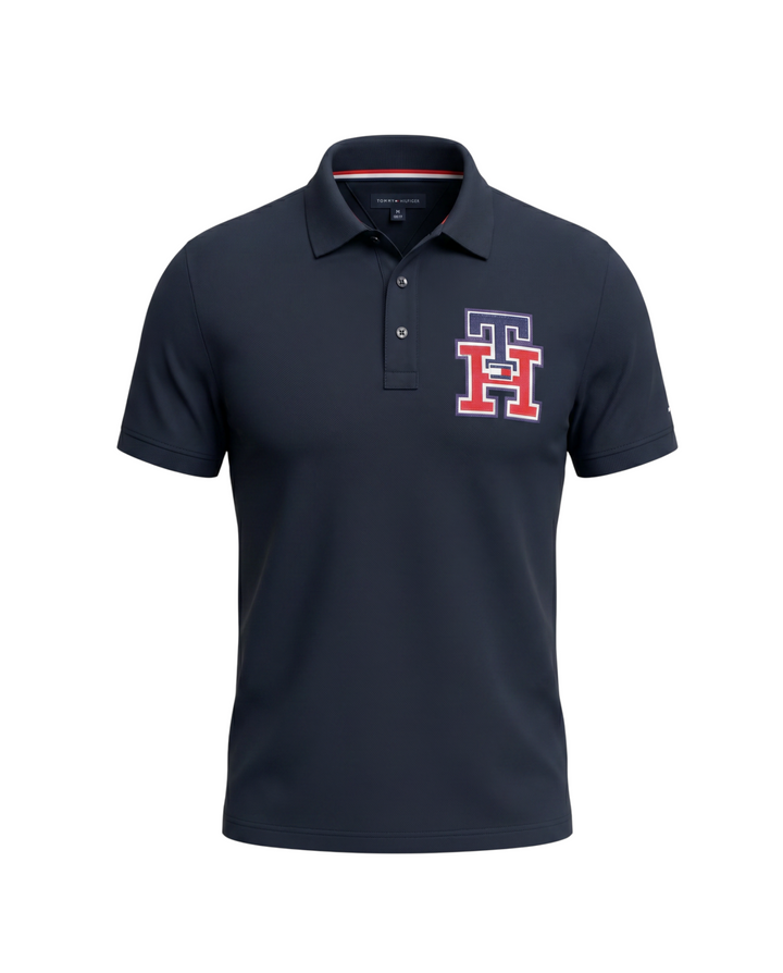 Premium Men's iconic TH Polo Shirt - Navy Blue