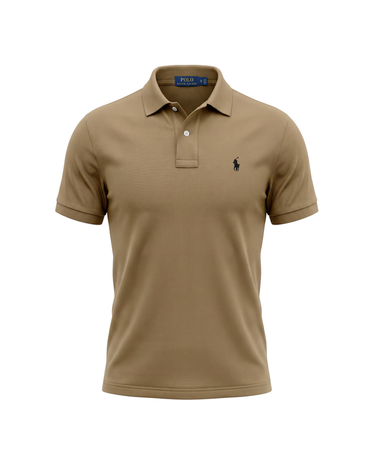 Iconic Mesh Men Polo Shirt - Brown