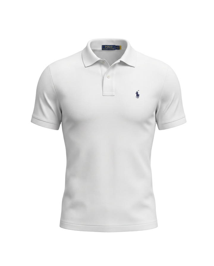 Men's Iconic Pony Polo Shirt - White