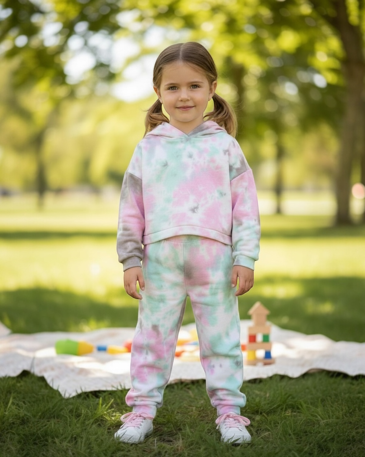 Dip Baby Girl Crop Tracksuit Set - Dip Pink