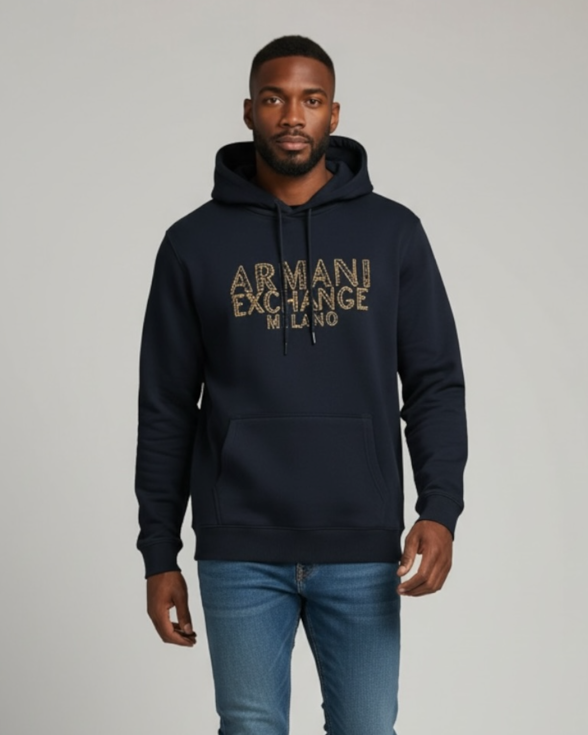 Premium A=X Men's Graphic Hoddie - Navy Blue