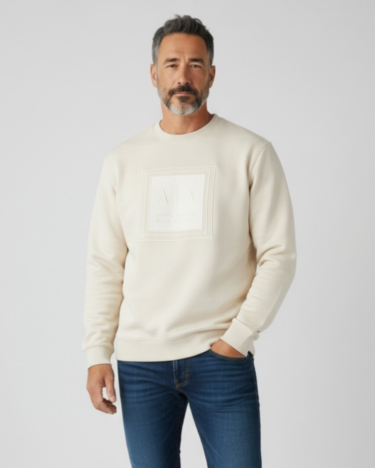 Exclusive A=X Men's Sweat Batch - Off White