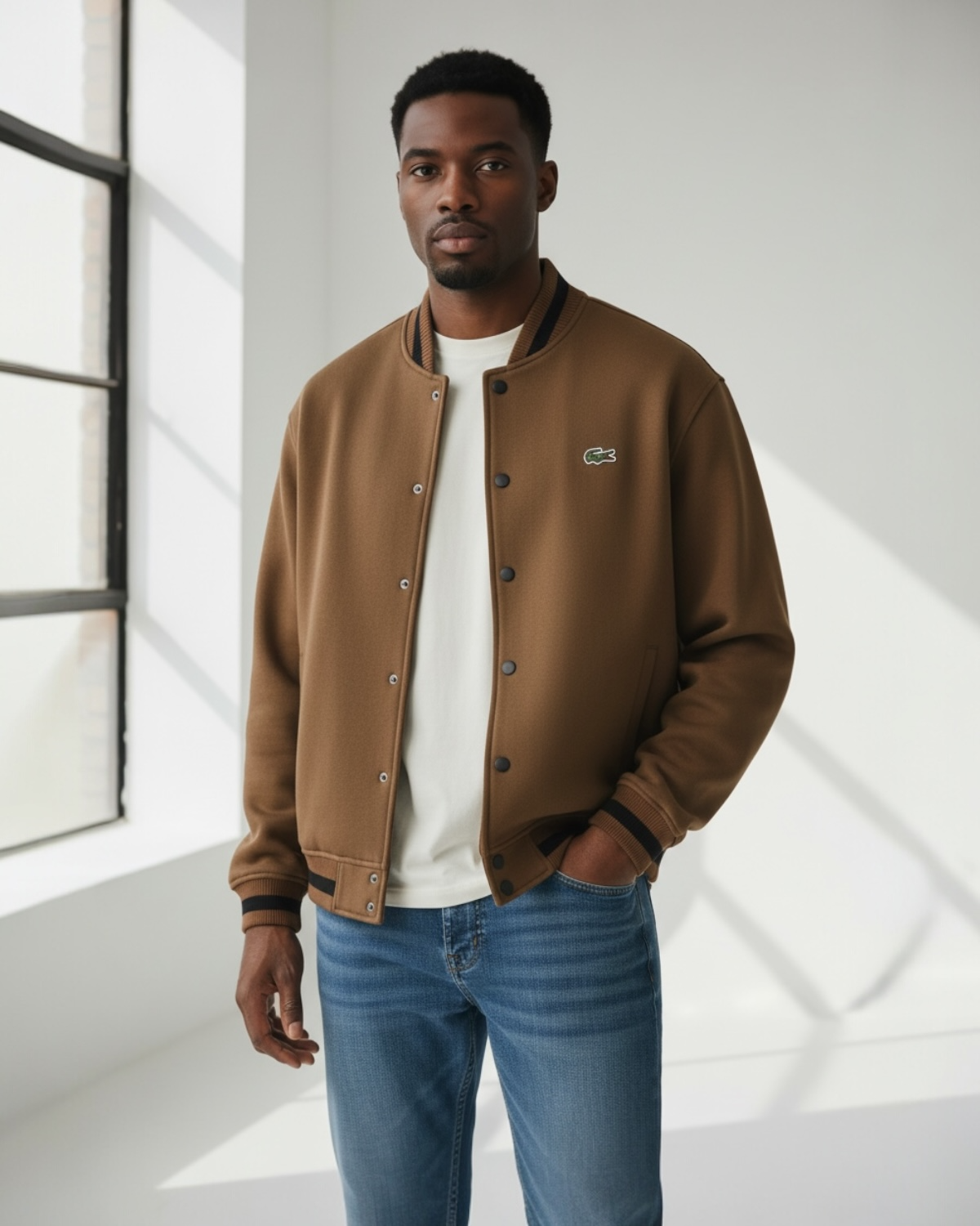 Premium Base Ball Lac. Jacket - Brown