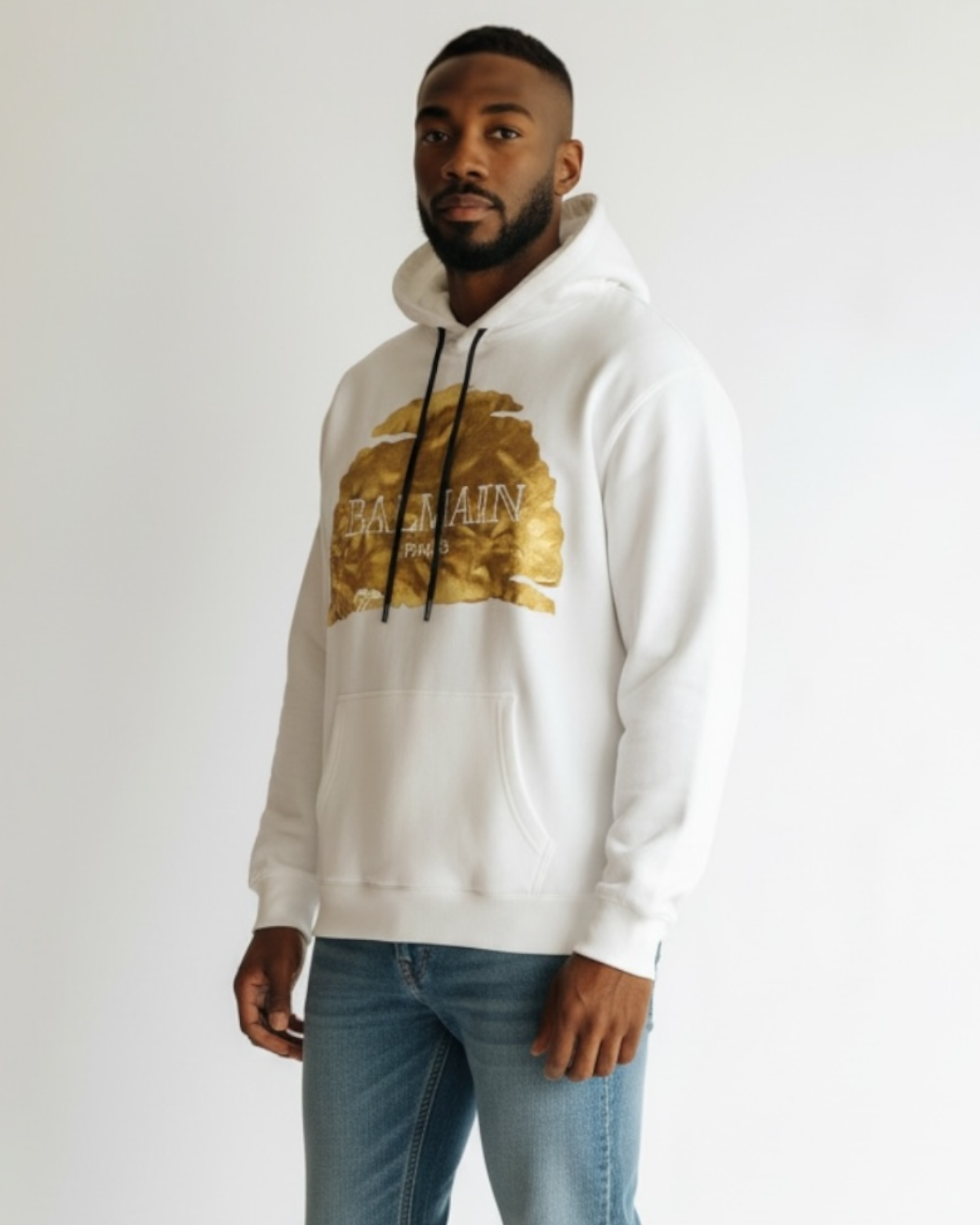 Exclusive B-L-M-N Mens Hoddie - White