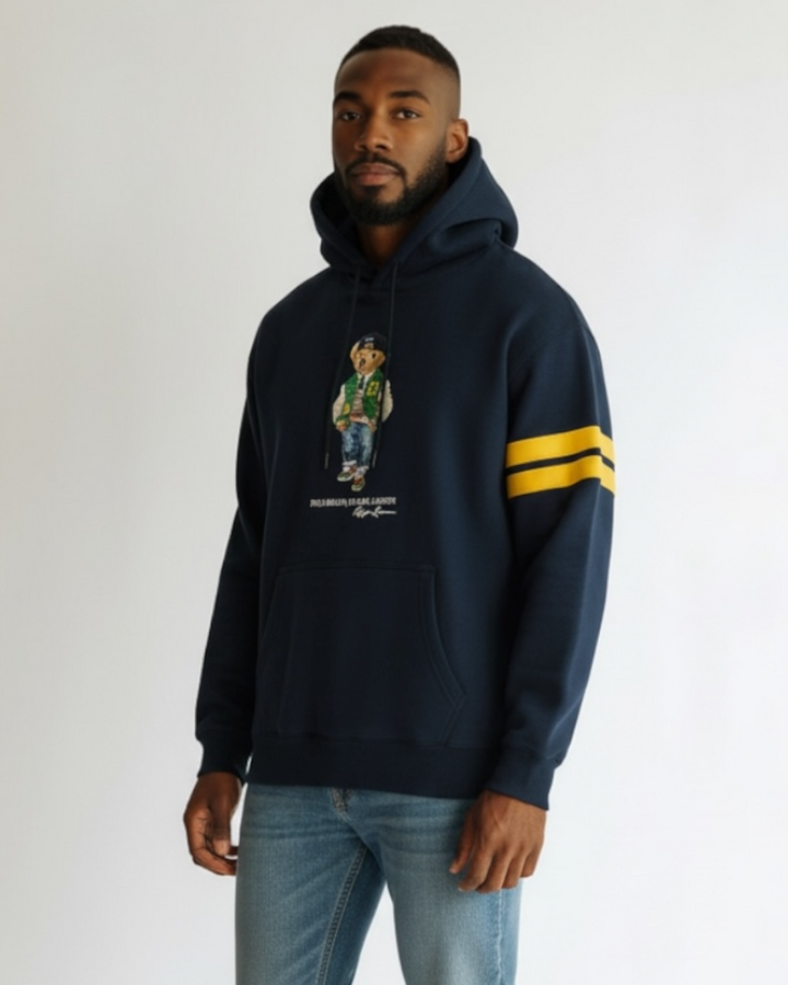 Iconic Bear Mens R-L Hoddie - Navy Blue