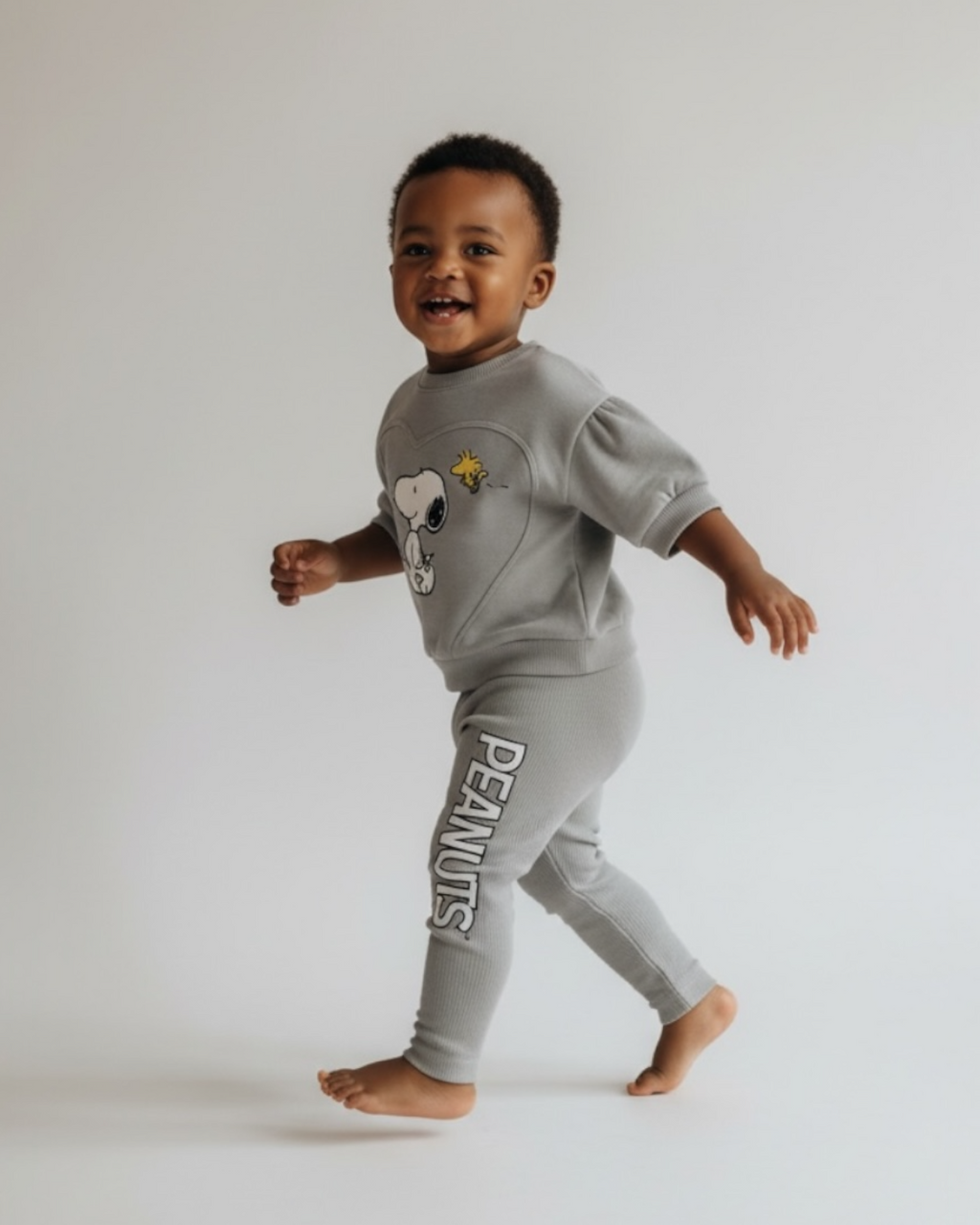 Premium Kids Peanut Coared Set - Grey