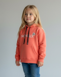 Mon. Kids Logo Hoddie - Coral Pink