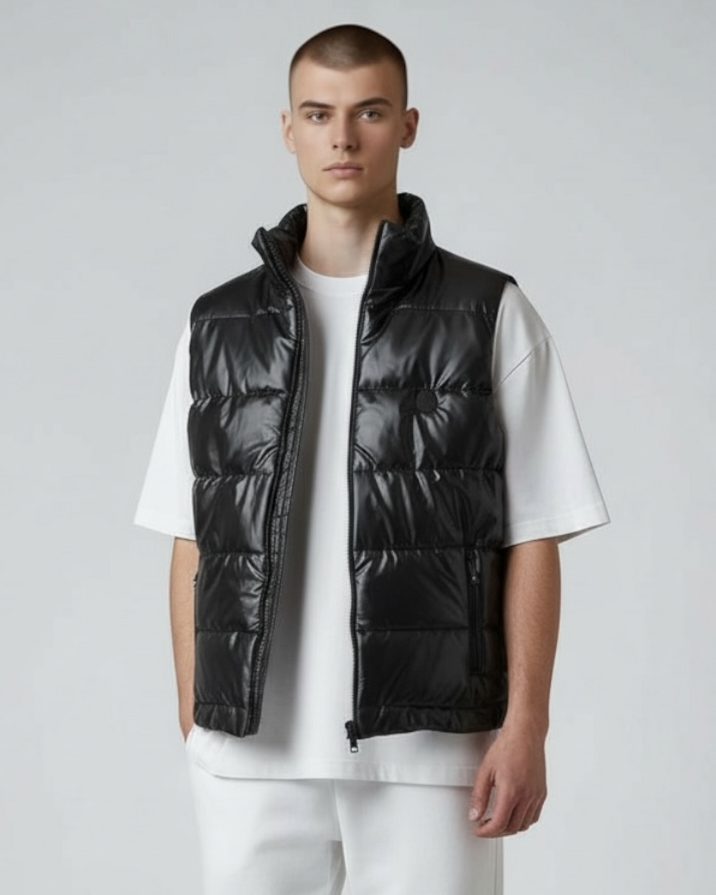 Men's Premium Puffer Mon Gillet - Black