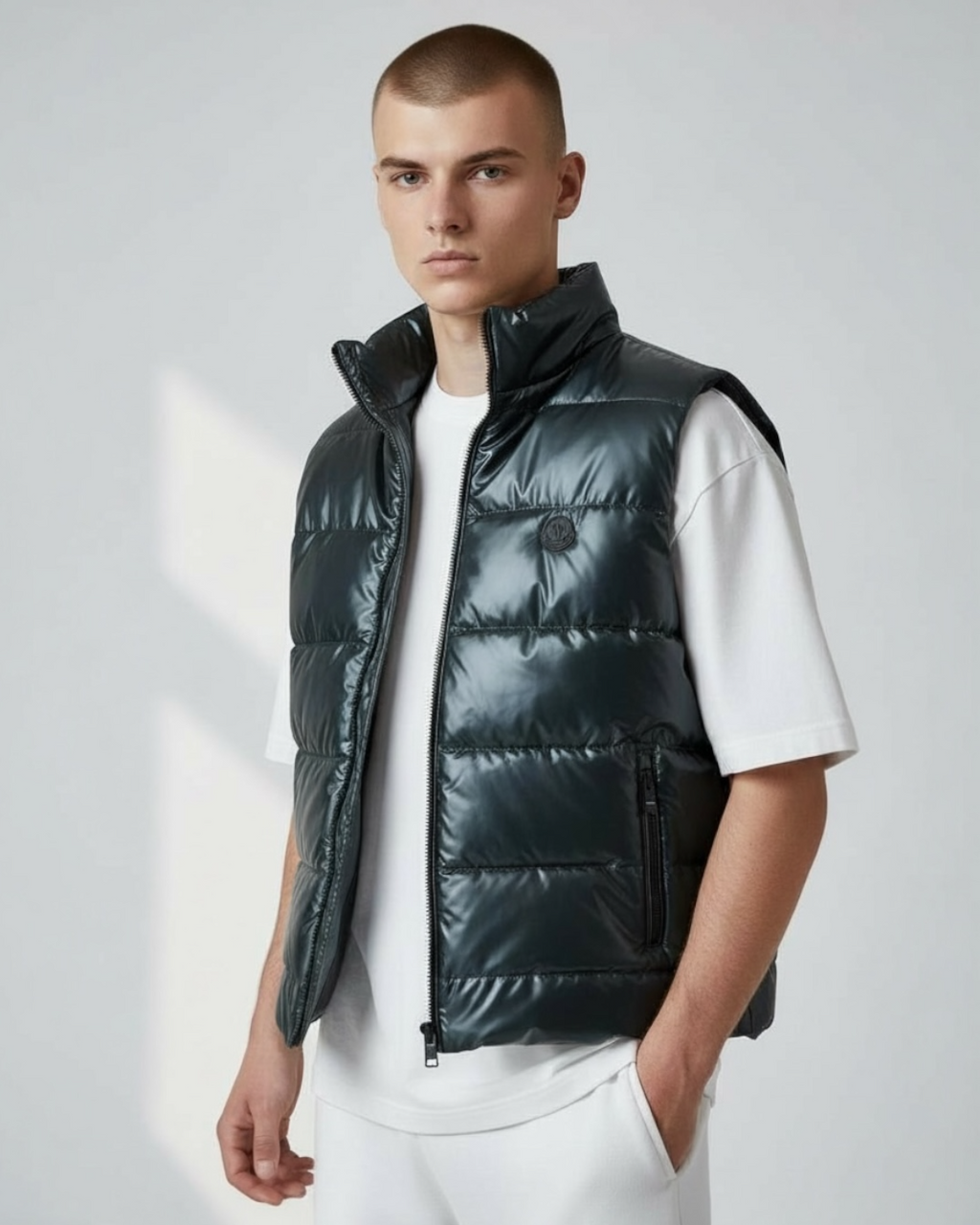 Men's Premium Puffer Mon Gillet - Navy Blue