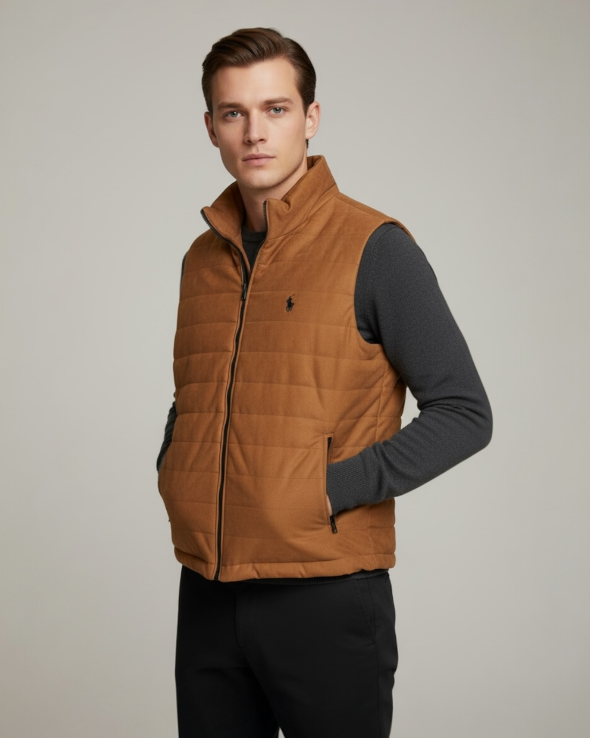 Men's Premium Suede Gillet - Tane
