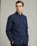 Premium Iconic Men Oxford Shirt - Dark Navy