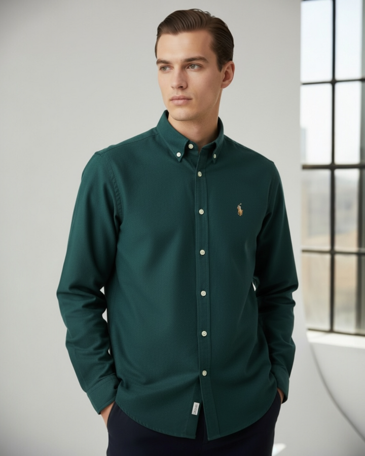 Premium Iconic Men Oxford Shirt - Zinc