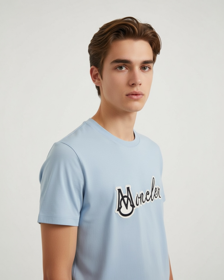 Premium Mon. Signature Men tee - Sky Blue