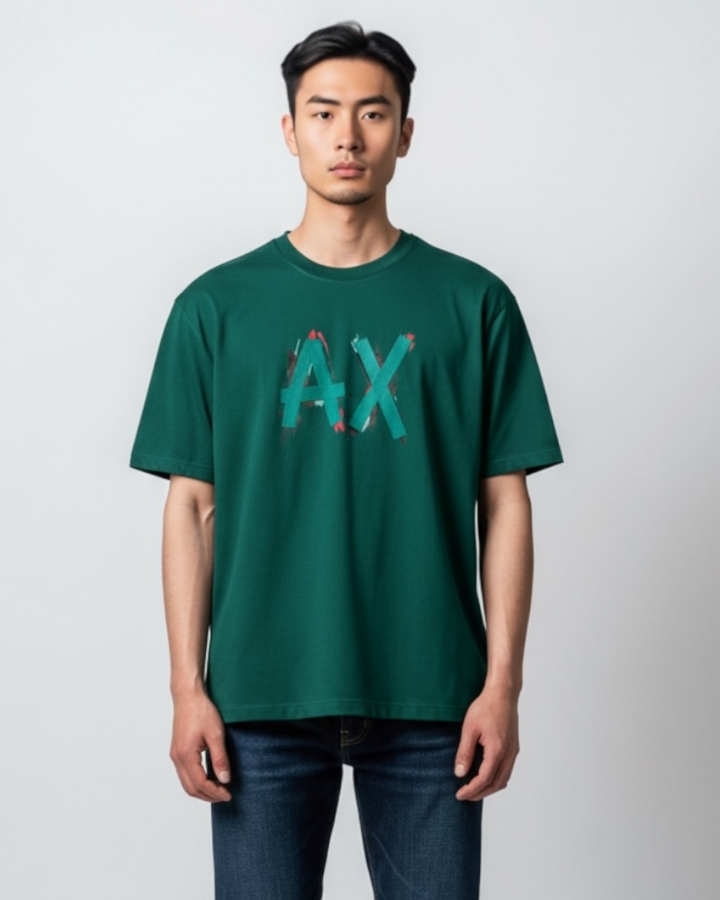 Premium A-X Designer Men Tee - Green
