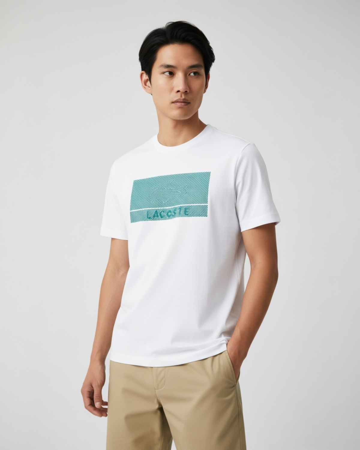 Men's Lac Signature Logo T Shirt - White