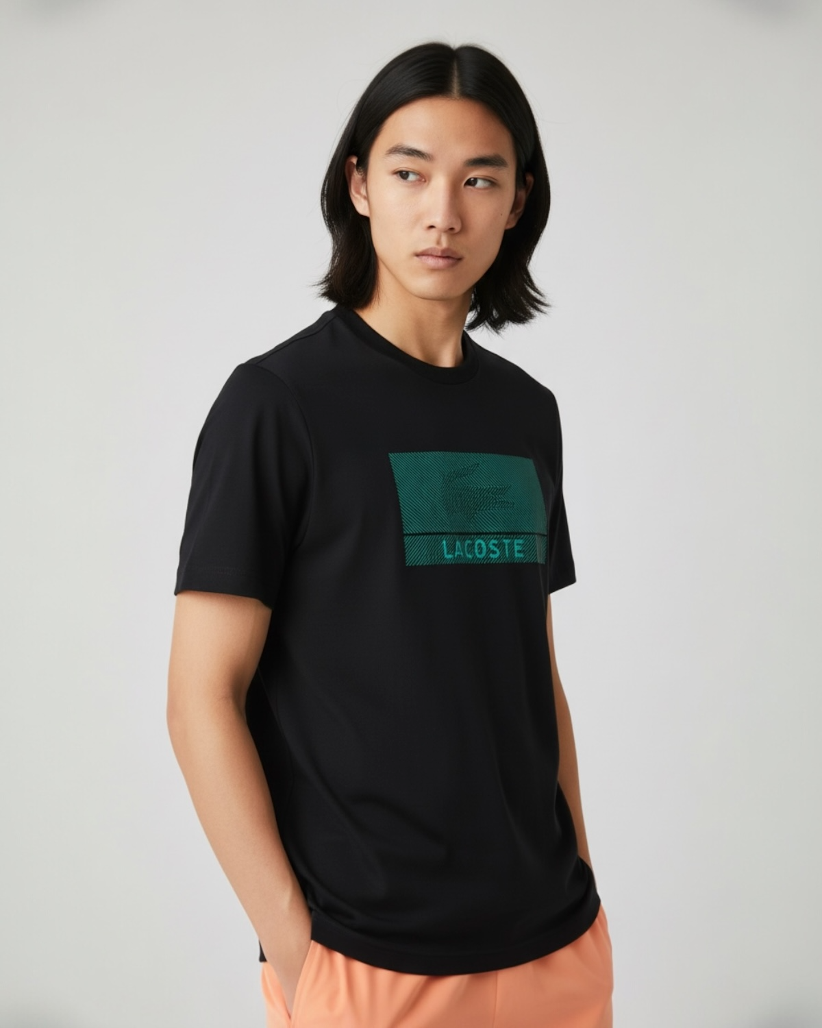 Men's Lac Signature Logo T Shirt - Black