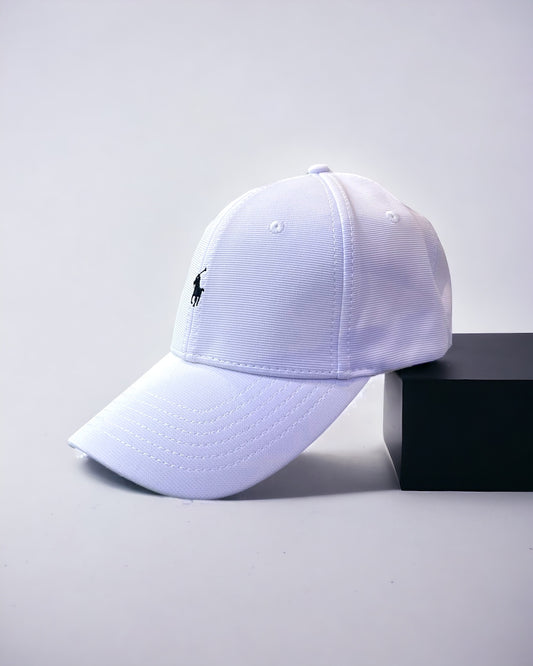 Premium Polo Cap - White