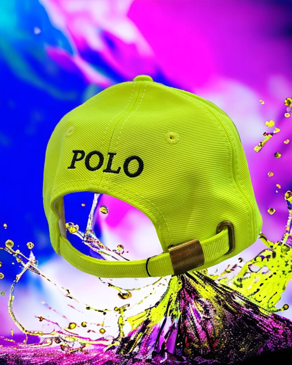 Premium Polo Cap - Neon Yellow