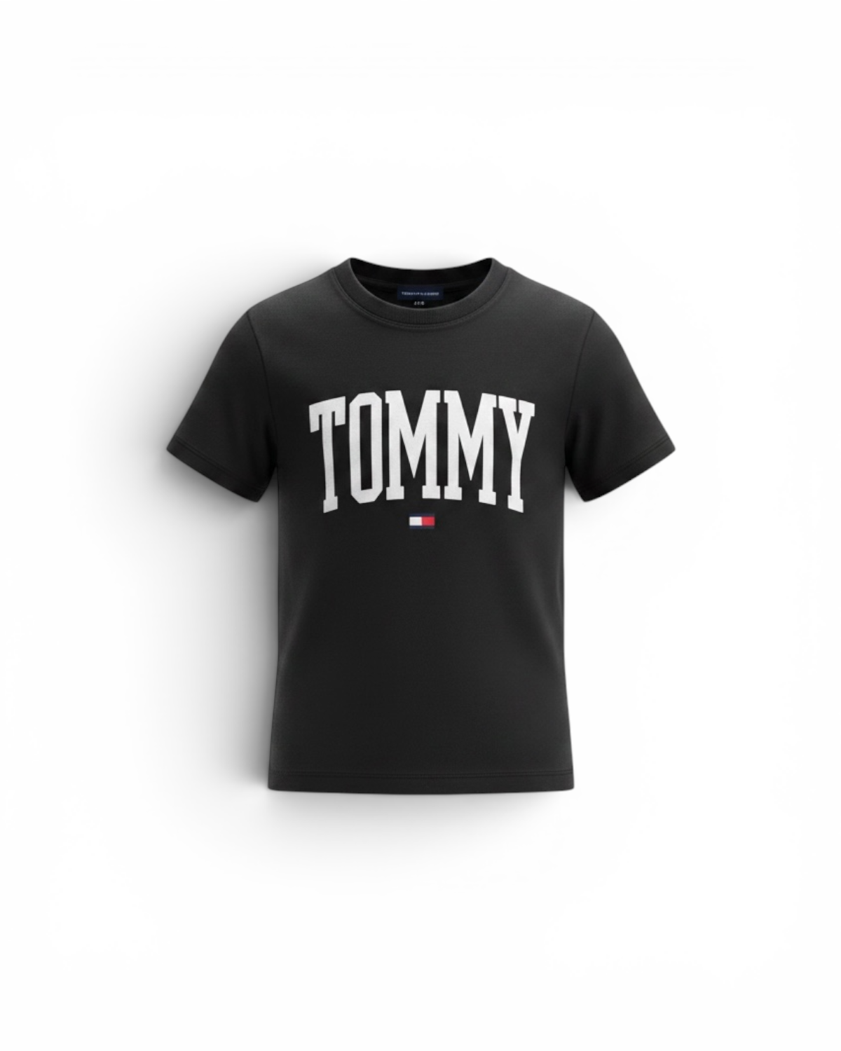 Kids Tom. Flag T Shirt - Black