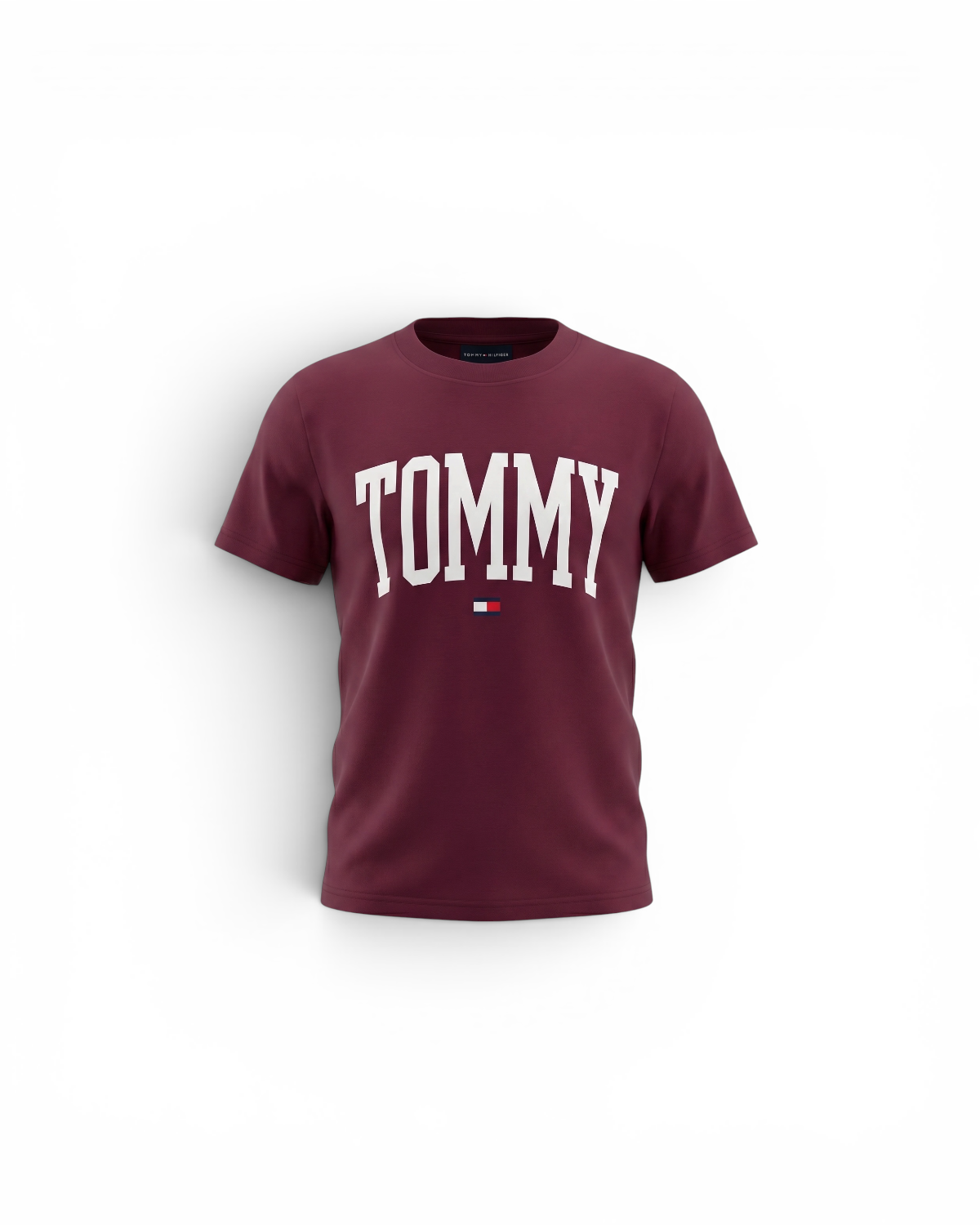 Kids Tom. Flag T Shirt - Maroon