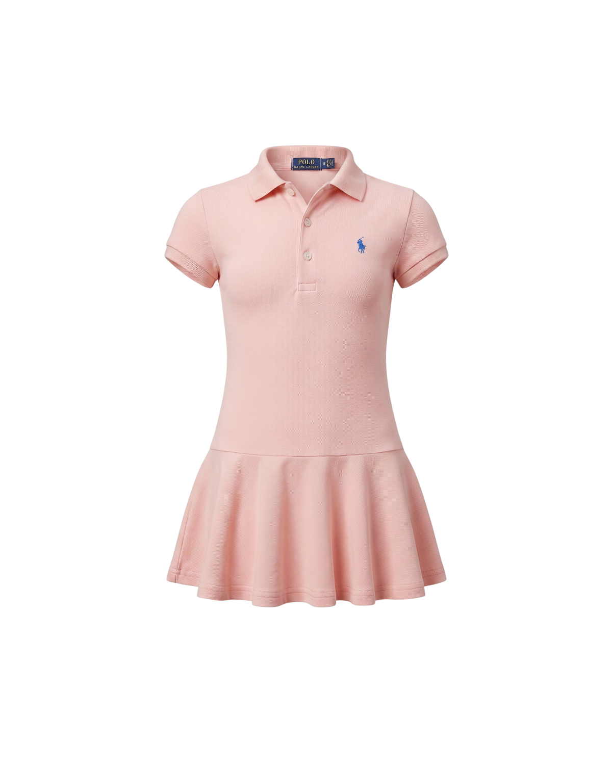 Baby Girl Iconic Polo Dress - Baby Pink