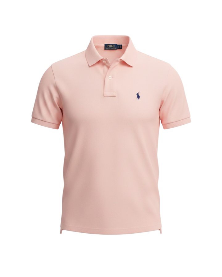 Iconic Mesh Men Polo Shirt - Pink