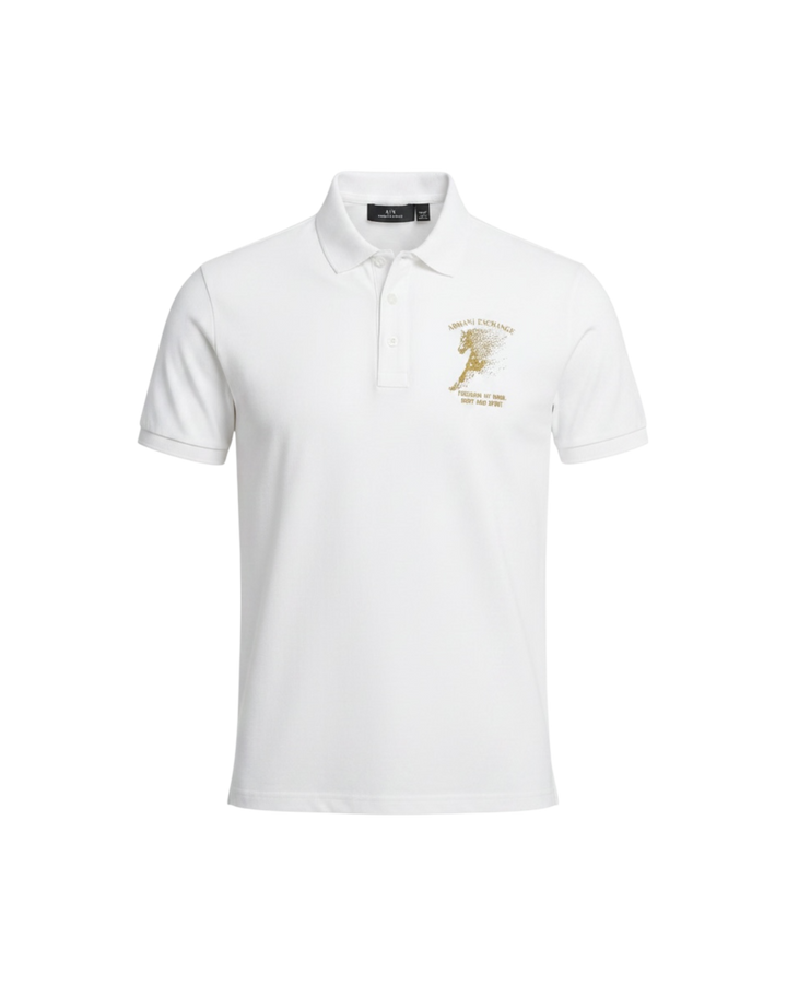 Exclusive Men's A-X Polo Shirt - White