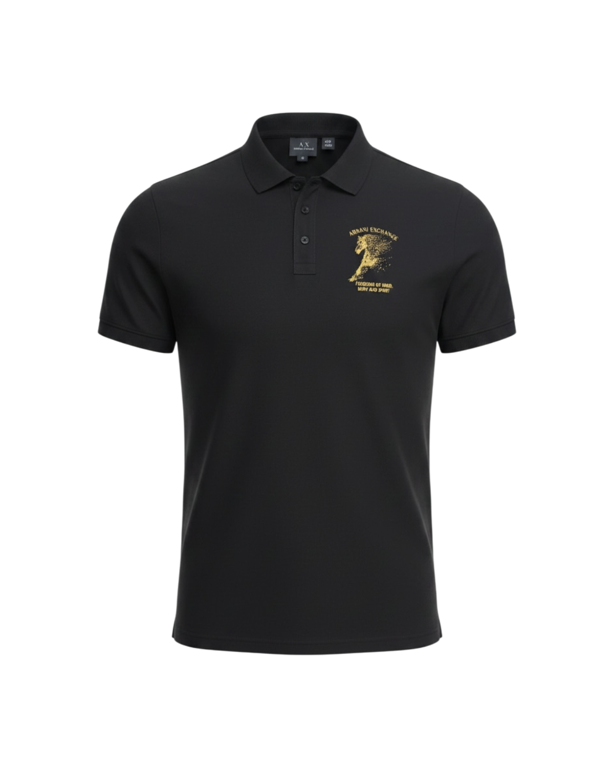 Exclusive Men's A-X Polo Shirt - Black