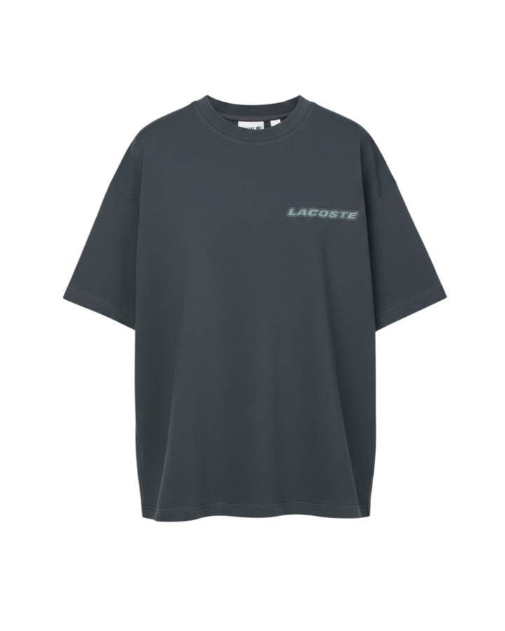 Men's Oversized Basic Lac. T Shirt - Grey