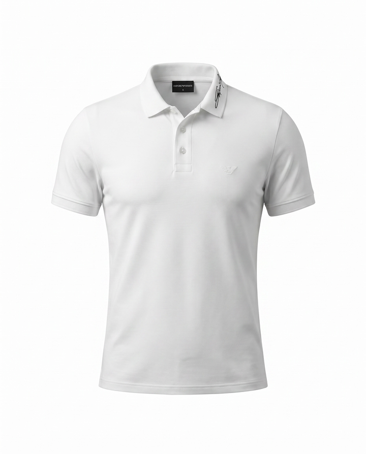 Men's EA. Collar Polo Shirt - White