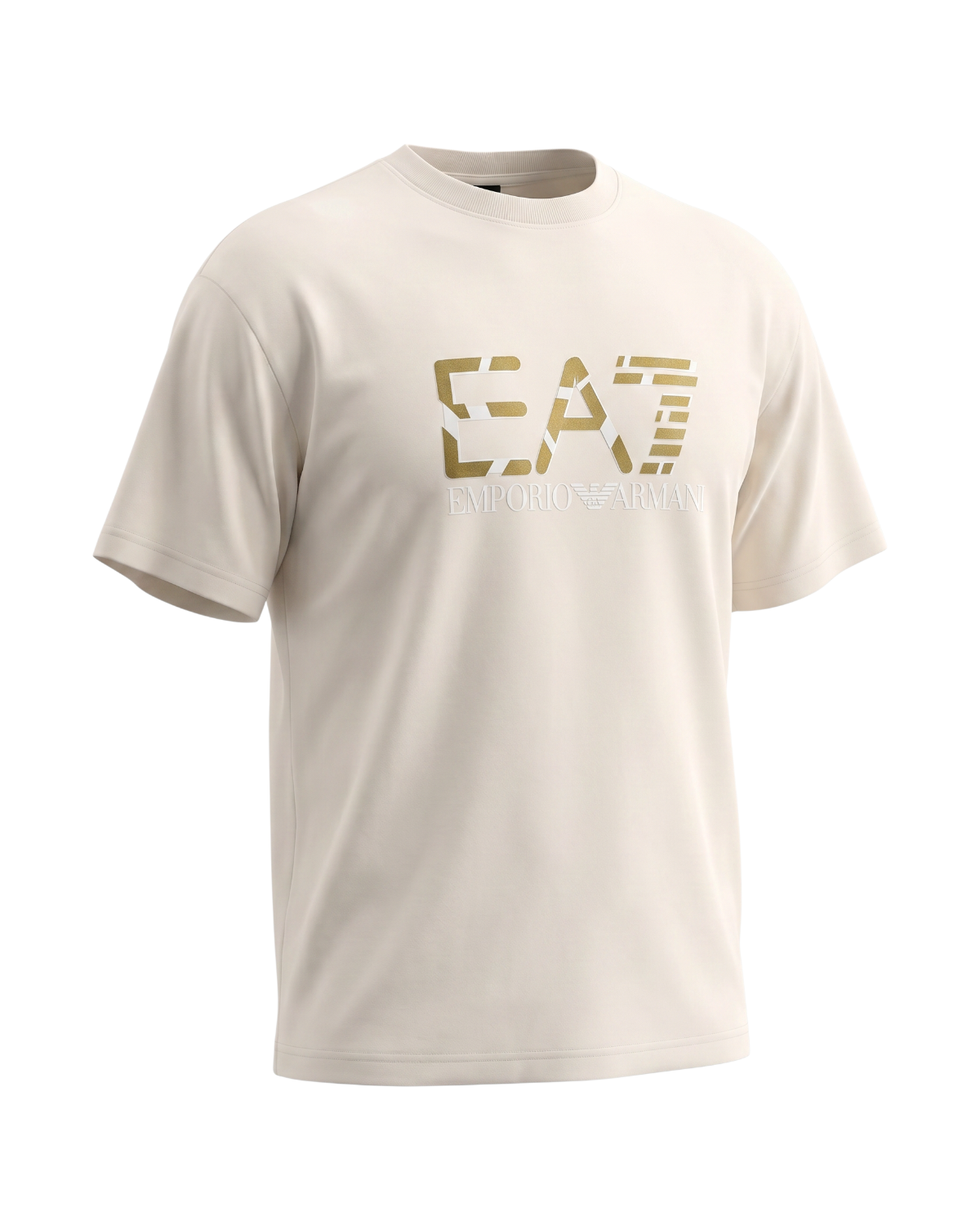 Premium Men's EA7 Oversize T Shirt - Off White