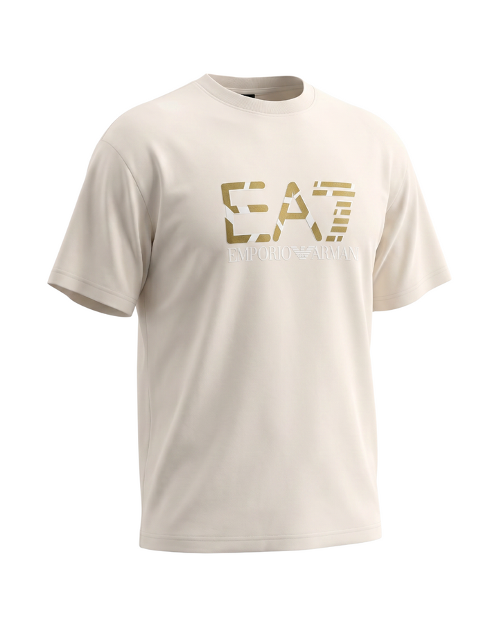 Premium Men's EA7 Oversize T Shirt - Off White