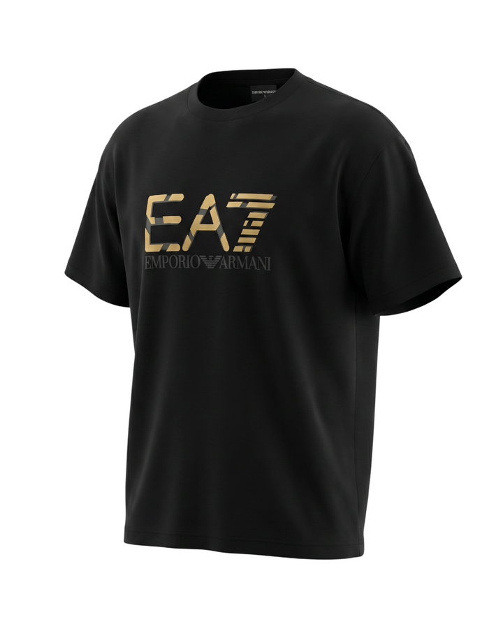 Premium Men's EA7 Oversize T Shirt - Black