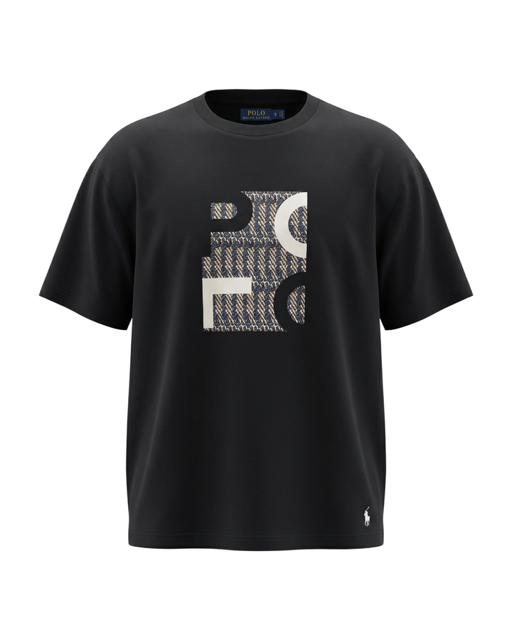 Men's Graphitic R-L Oversize T Shirt - Black