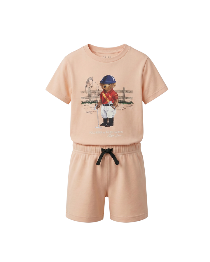 Exclusive Kids Bear Tracksuit - Peach