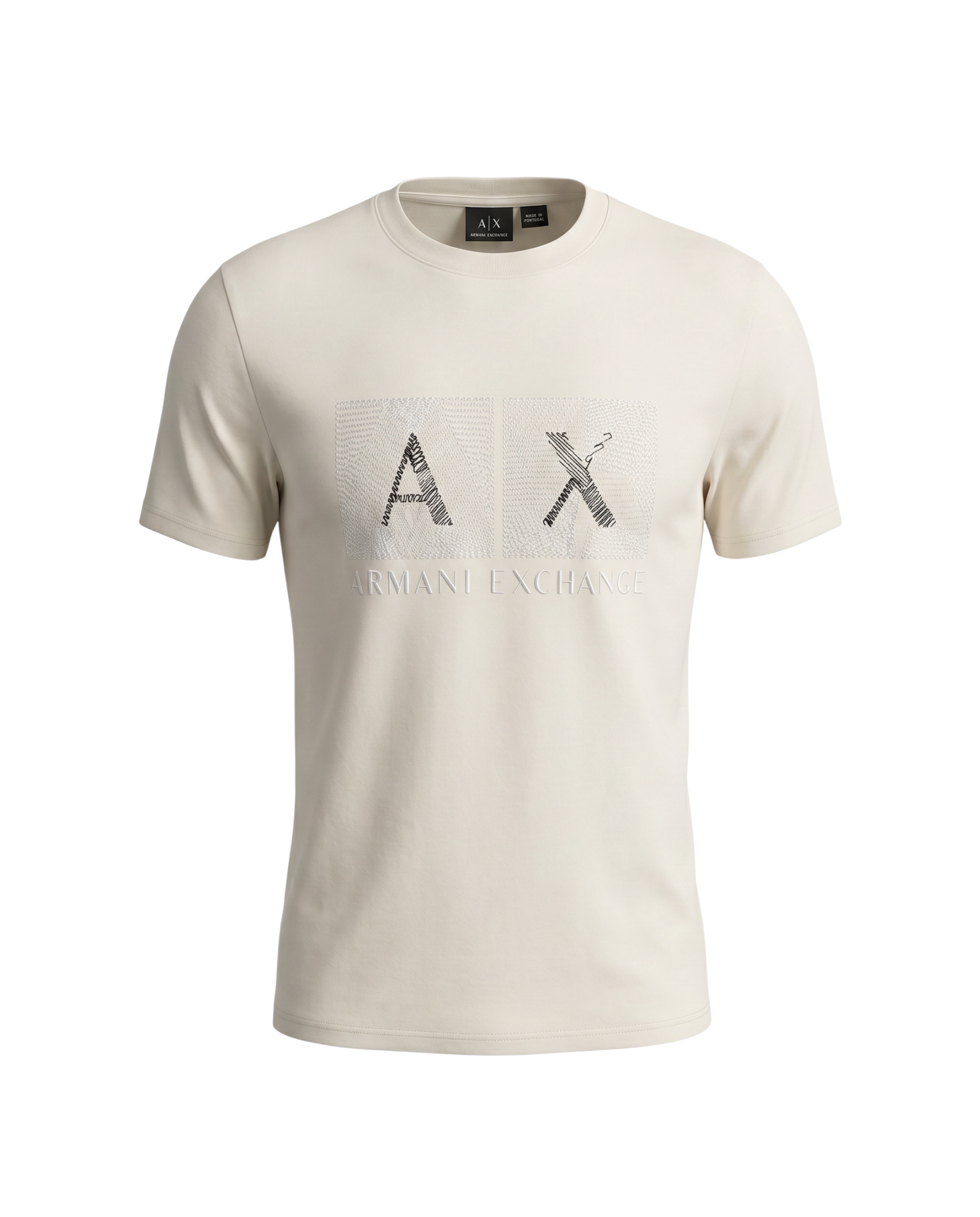Men's A.X Emb. T Shirt - Off White