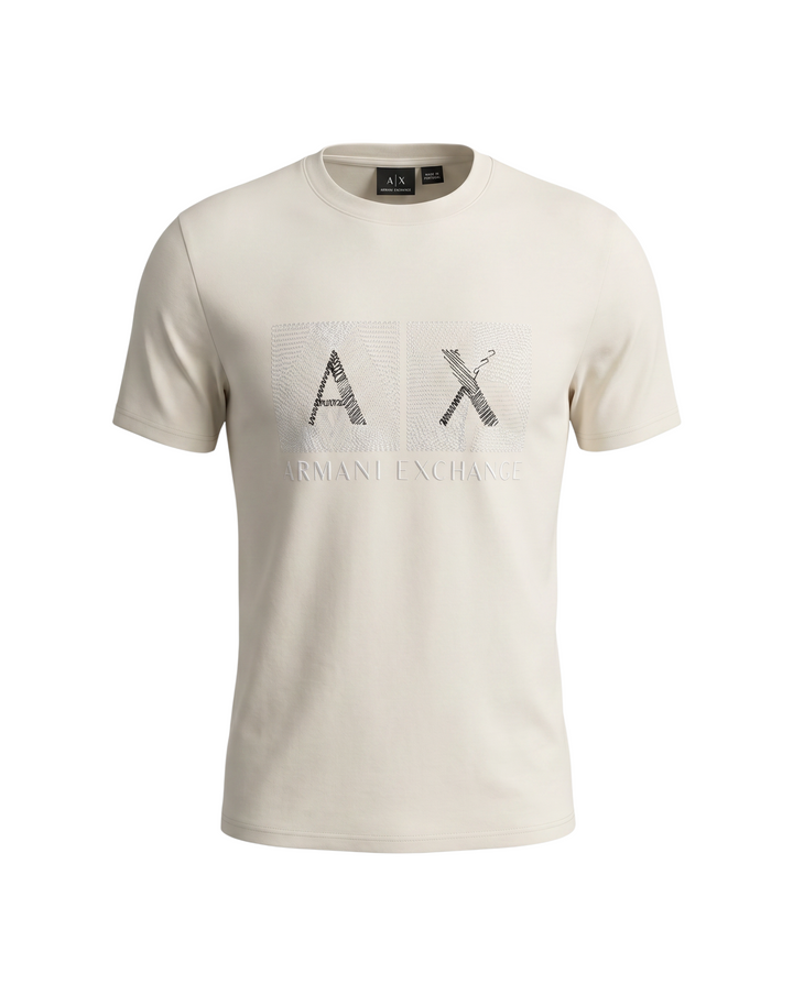Men's A.X Emb. T Shirt - Off White