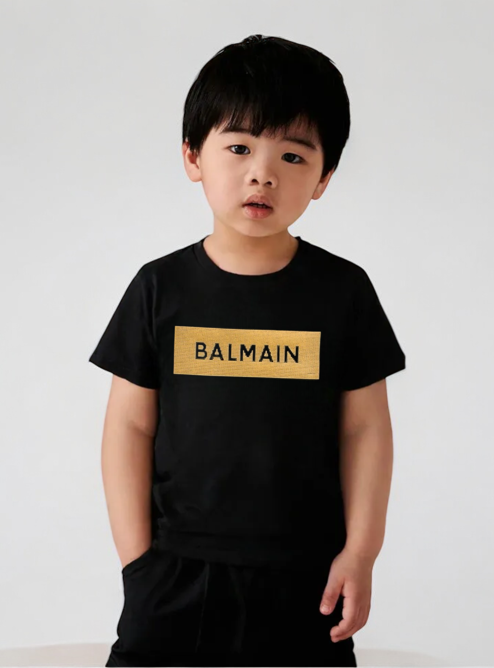 Exclusive B-L-M-N Gold Tee - Black