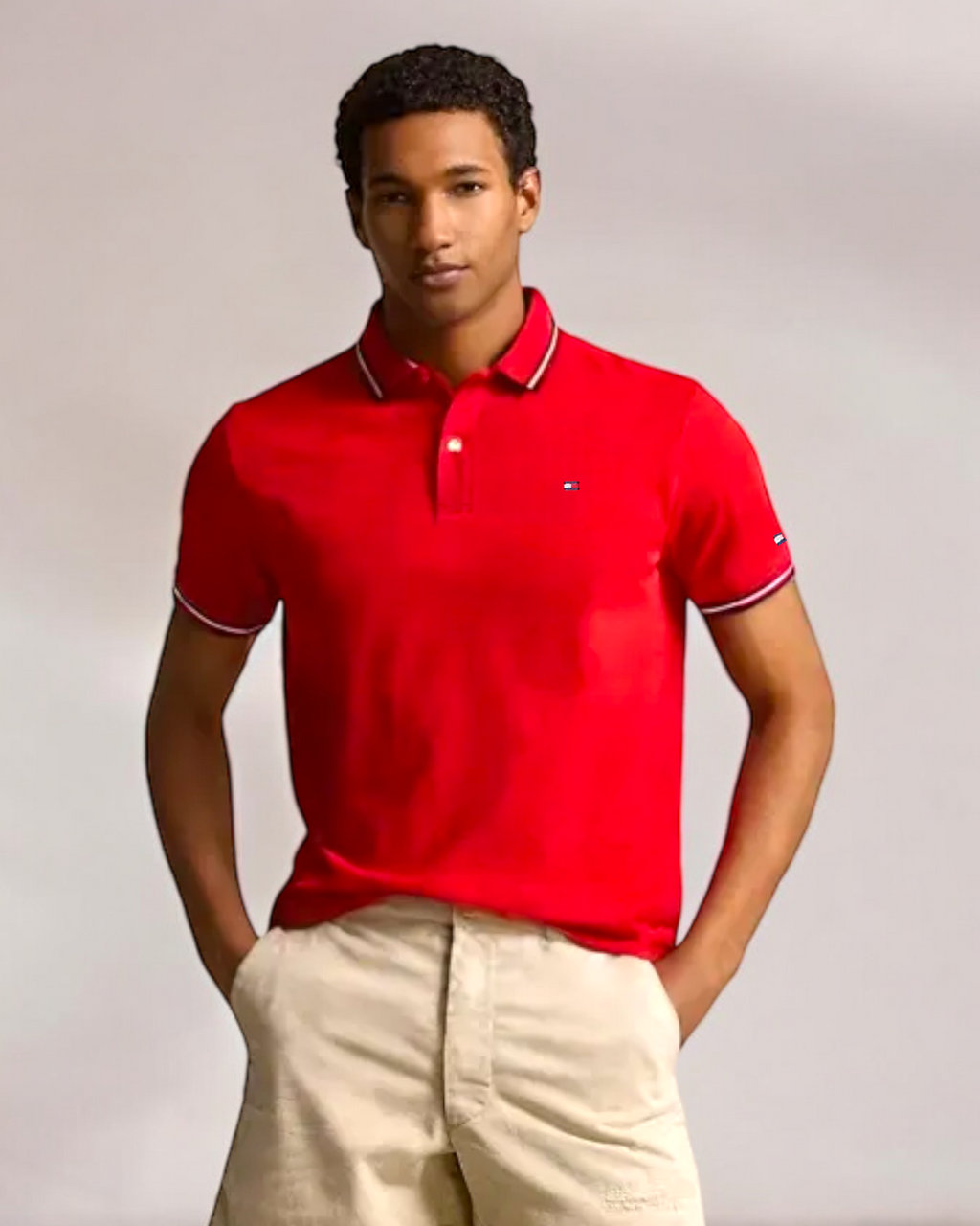 Exclusive Tommy Basic Polo - Red