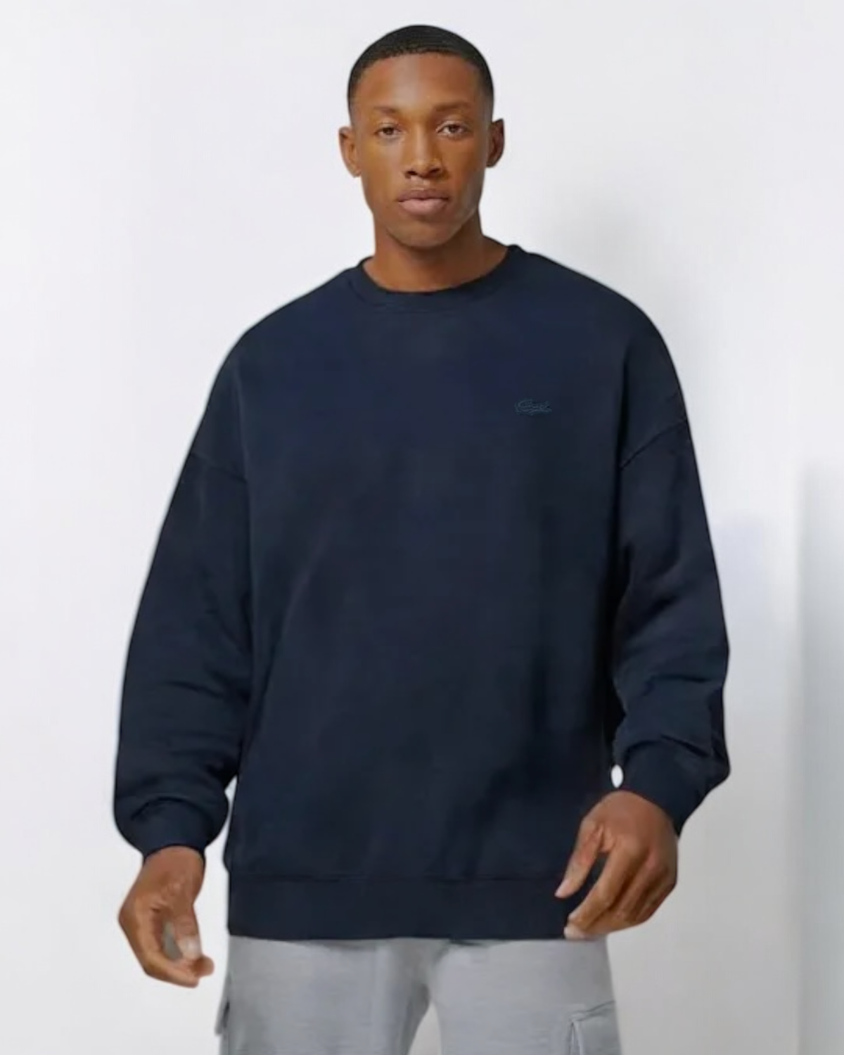 Oversized L-C-S-T Mens Basic Sweat - Navy Blue