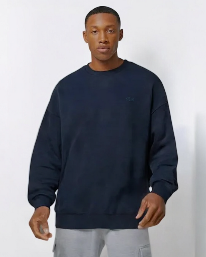 Oversized L-C-S-T Mens Basic Sweat - Navy Blue