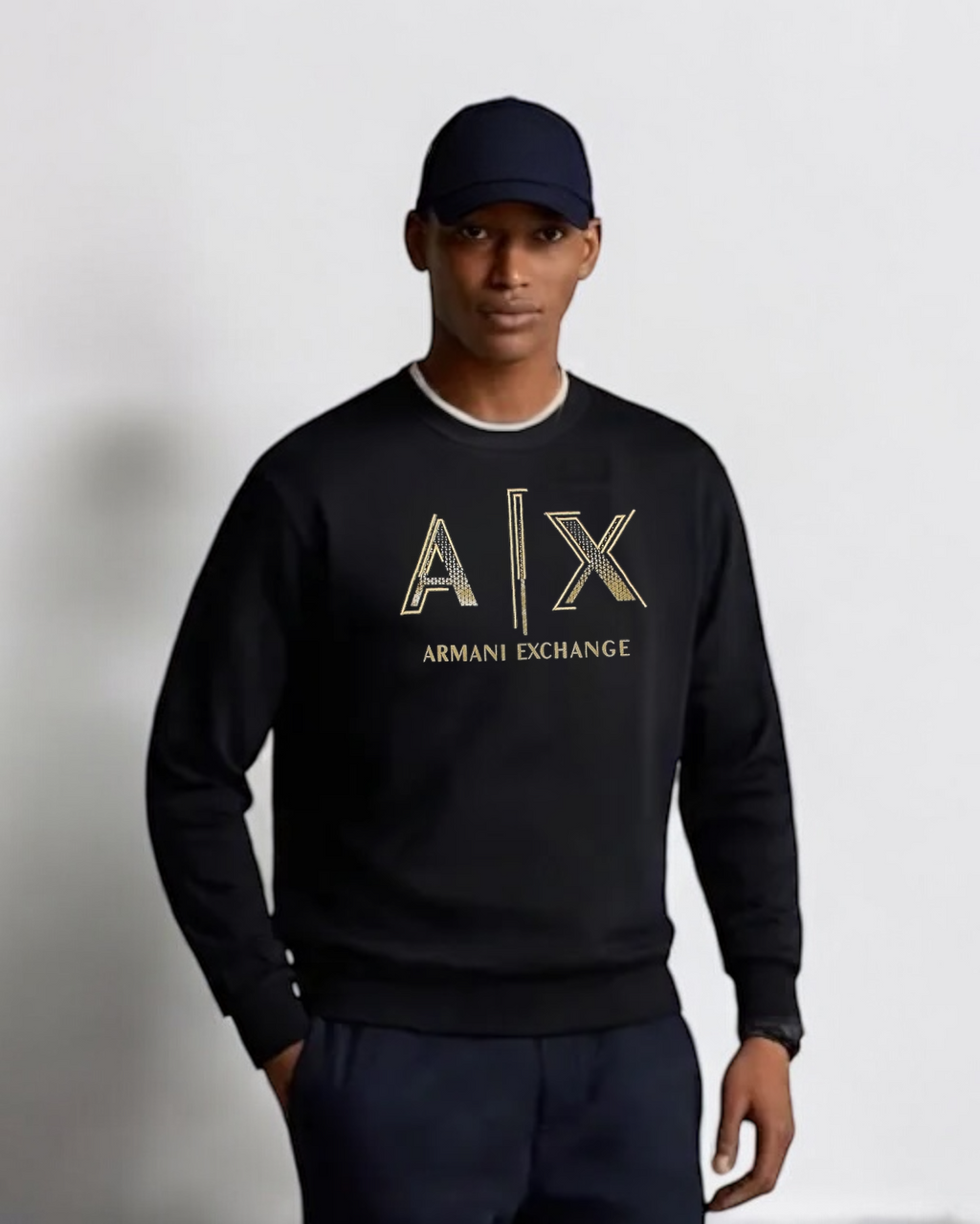 Premium A-X Gold Mens Sweat - Black