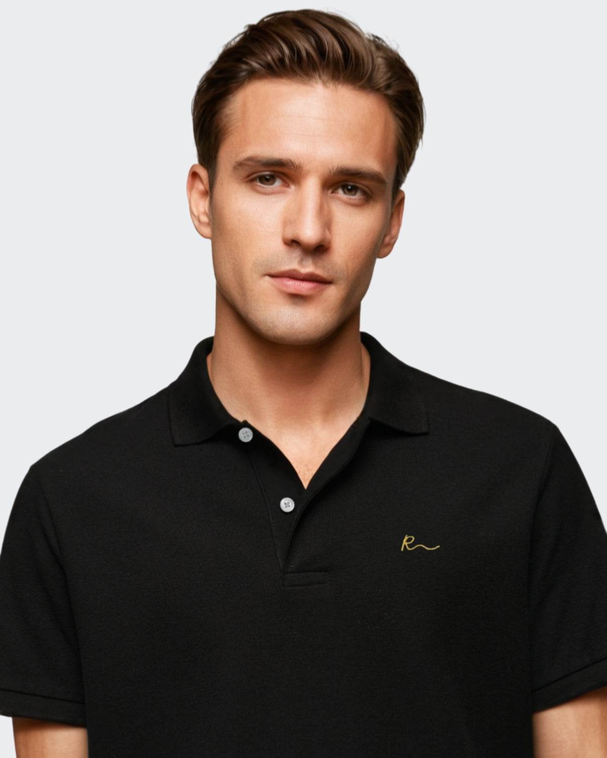 Premium Raffauli Men Iconic Polo - Black