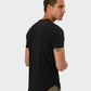 Premium Raffaulli Men's Curved Hem T-Shirt - Black