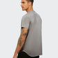 Premium Raffaulli Men's Curved Hem T-Shirt - Grey