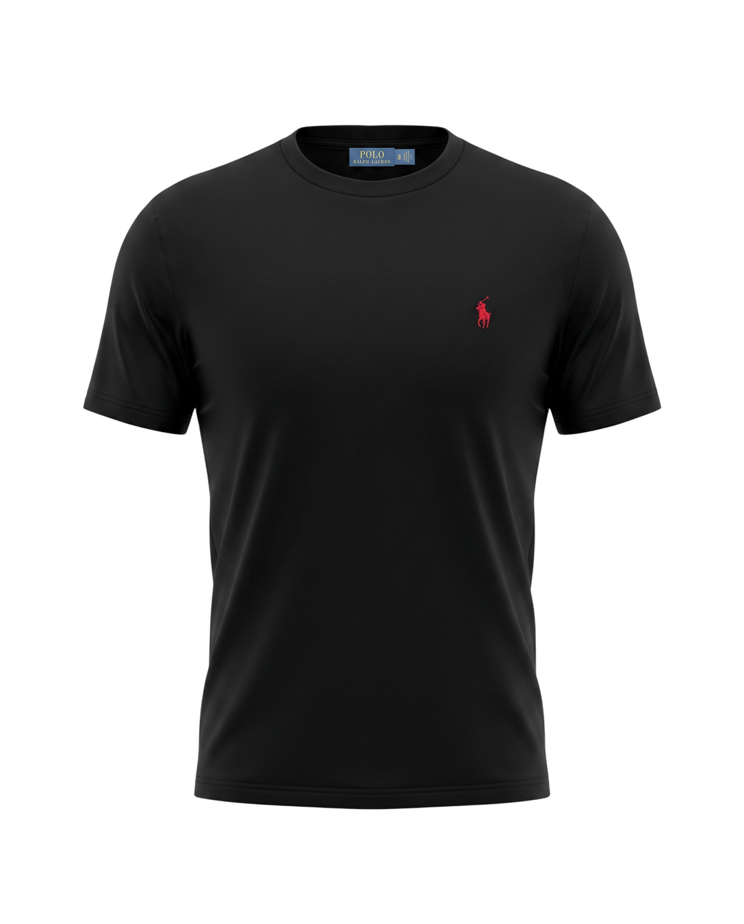 Iconic Basic Red Pony Modal T Shirt - Black